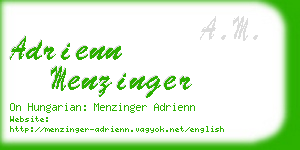 adrienn menzinger business card